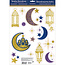 Amscan Eid Mubarak raamdecoraties 15 stickers