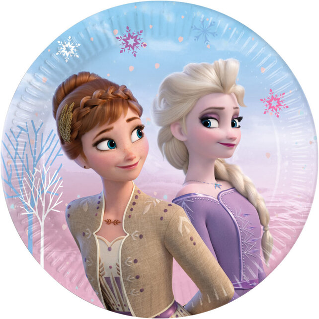 Frozen 2 Wind Spirit papieren borden 20cm - 8 stuks