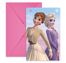 Frozen 2 Wind Spirit uitnodigingen met envelop - 8 stuks