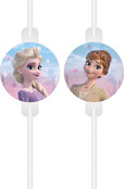 Frozen 2 Wind Spirit papieren rietjes met afbeelding 4 stuks