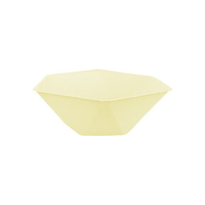 6 Bamboo schaaltjes - pastel geel - 15,8 x 13,7 cm