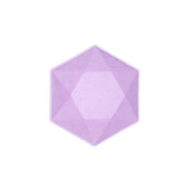 6 Bamboo schaaltjes - pastel paars - 15,8 x 13,7 cm