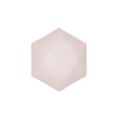 6 Bamboo schaaltjes - pastel roze - 15,8 x 13,7 cm