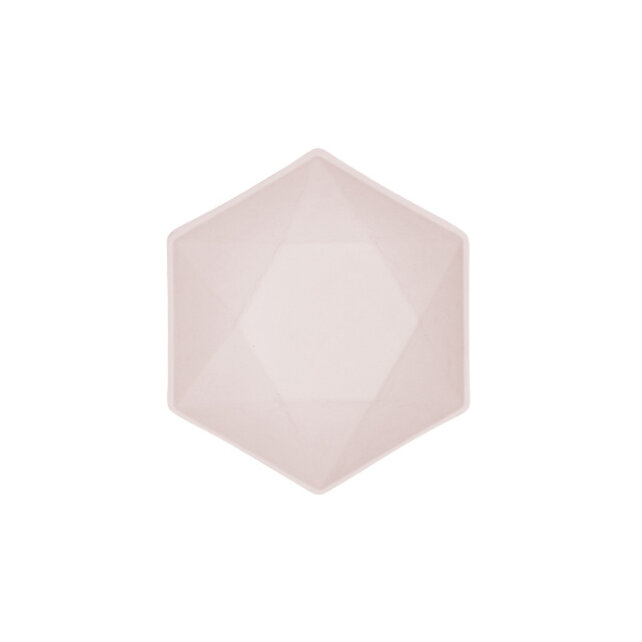 6 Bamboo schaaltjes - pastel roze - 15,8 x 13,7 cm