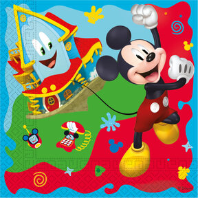 Mickey Mouse papieren servetten Rock the House 20 stuks