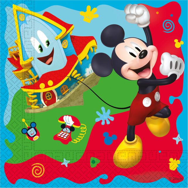 Mickey Mouse papieren servetten Rock the House 20 stuks