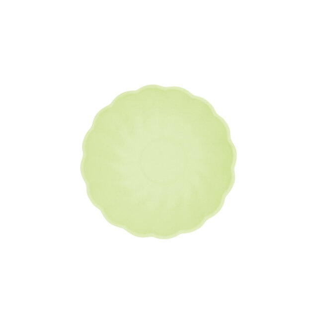 6 Bamboo schaaltjes - pastel groen - rond 14,8cm