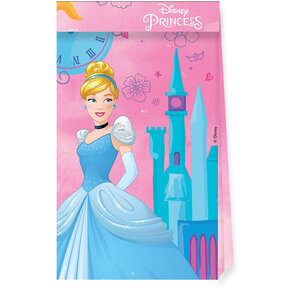 Disney Prinsessen papieren uitdeelzakjes 4 stuks