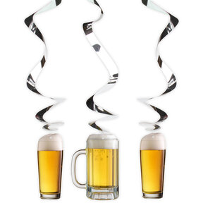 Bierpullen Hangdecoraties 3 Stuks 80x13cm