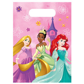 Disney Prinsessen plastic uitdeelzakjes 6 stuks