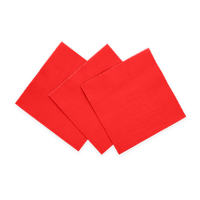 Rode servetten 3 laags 33cm 20 stuks