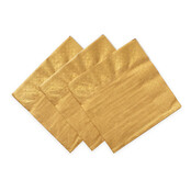 Gouden servetten 3 laags 33cm 20 stuks