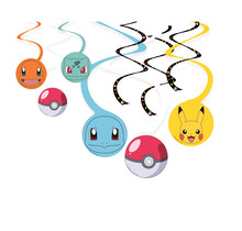 6 Swirl versiering Pokémon new 60 cm en 40 cm