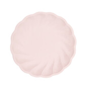 6 Bamboo bordjes - pastel roze - 23cm 6 Bamboo bordjes - pastel roze - 23cm