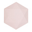 Vert Decor 6 Bamboo bordjes - pastel roze - 26cm