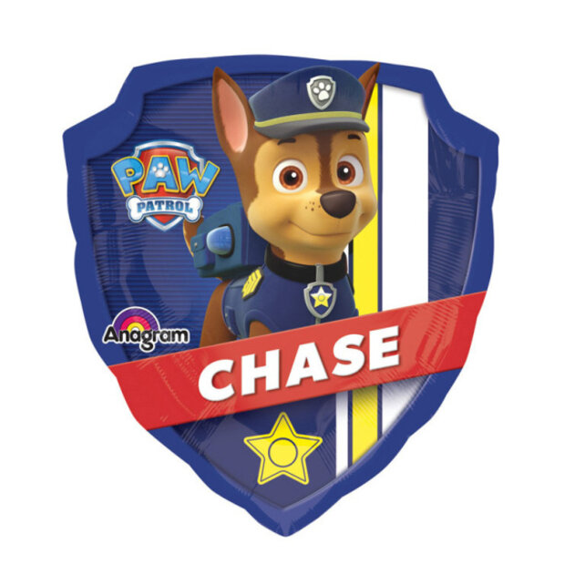 XL Folieballon Paw Patrol Chase 63x68cm