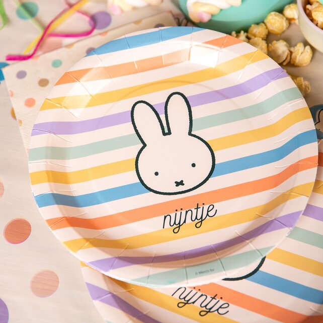 Nijntje papieren borden 23cm 8 stuks