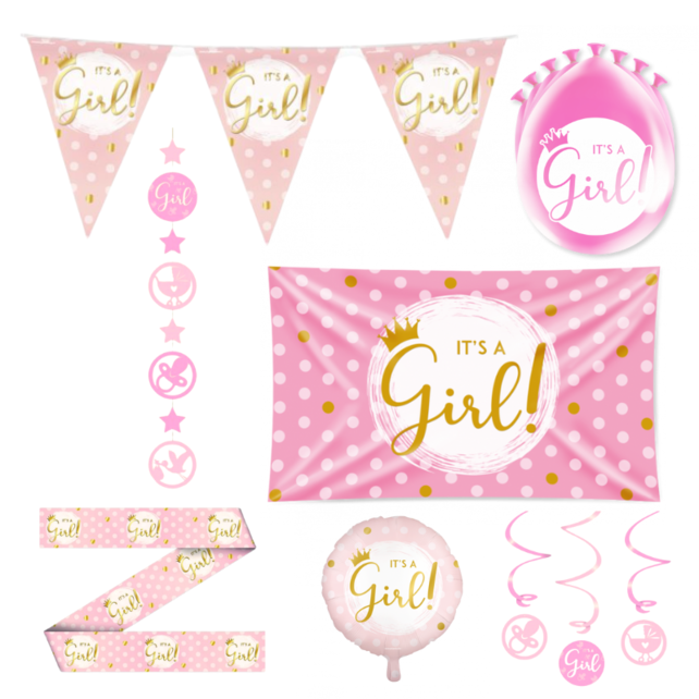 I'ts a Girl Versiering pakket - L I'ts a Girl Versiering pakket - L