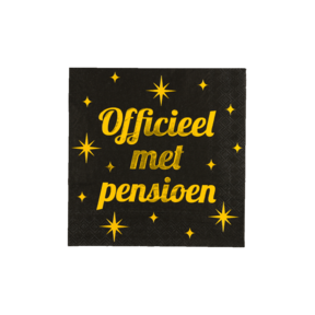 Pensioen servetten 16 stuks