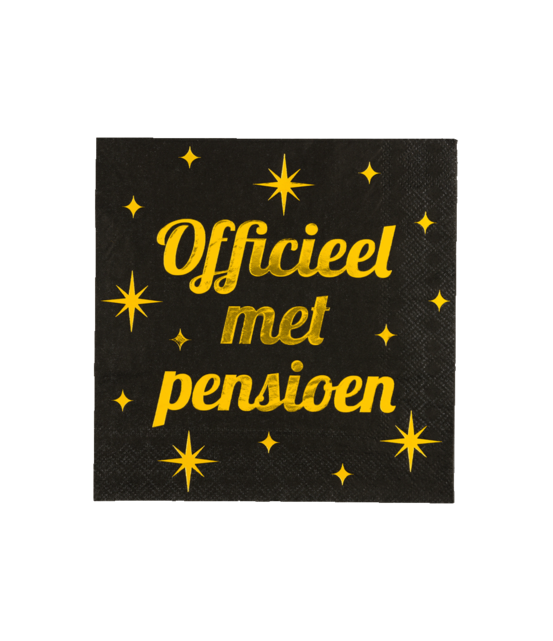 Pensioen servetten 16 stuks