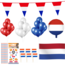 Feest-vieren Nederland Versiering pakket - XXL Feest-vieren Nederland Versiering pakket - XXL