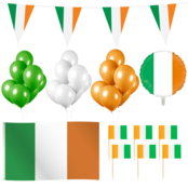 Ierland feestpakket L – vlaggen, ballon, prikkers & 30 ballonnen Ierland feestpakket L – vlaggen, ballon, prikkers & 30 ballonnen