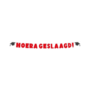 Hoera geslaagd letter slinger
