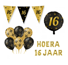 16 jaar Classy Versiering pakket - M