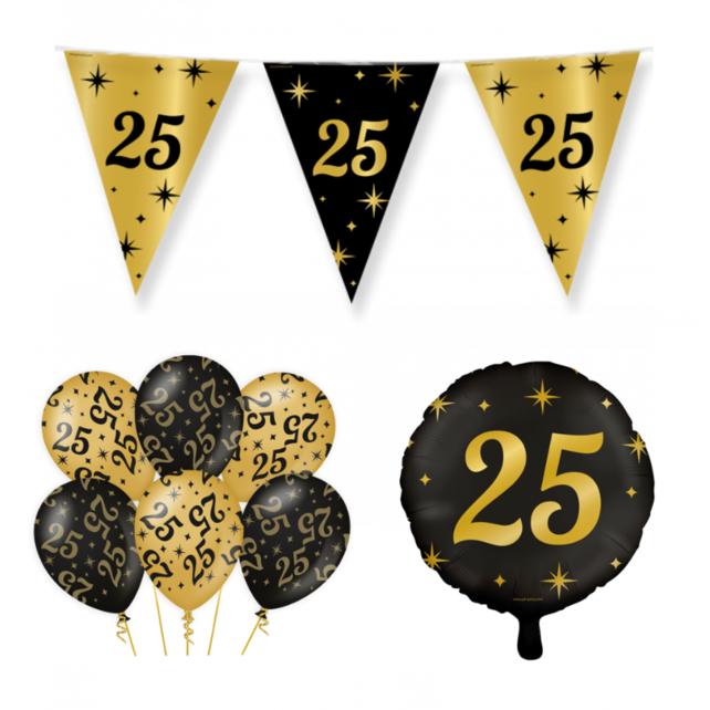 25 jaar Classy Versiering pakket - S