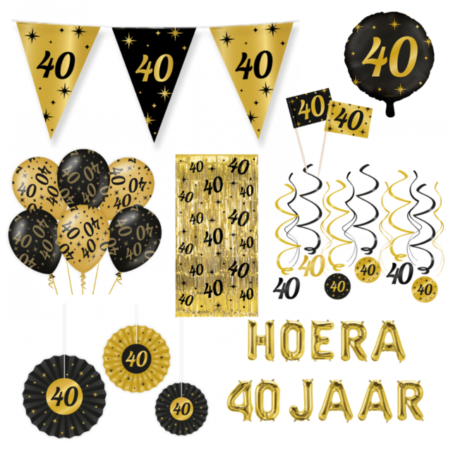 40 jaar Classy Versiering pakket - XL2