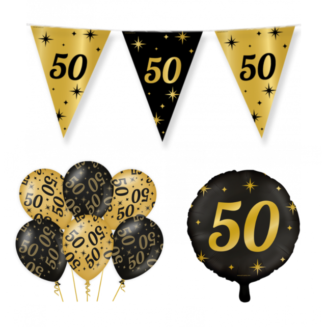 50 jaar Classy Versiering pakket - S