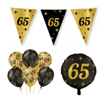 65 jaar Classy Versiering pakket - S