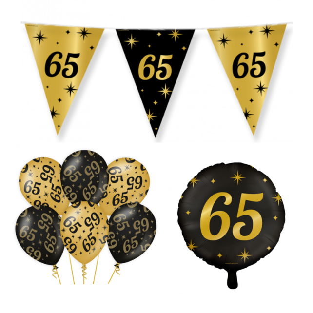 65 jaar Classy Versiering pakket - S