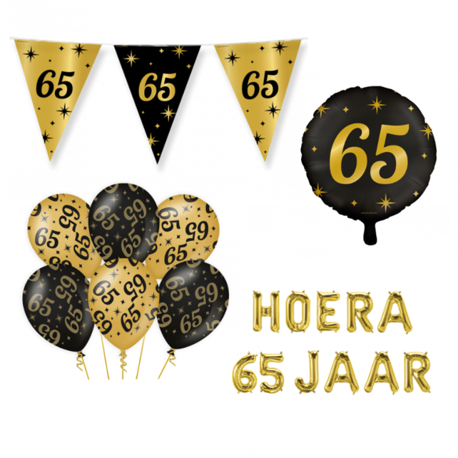 65 jaar Classy Versiering pakket - M