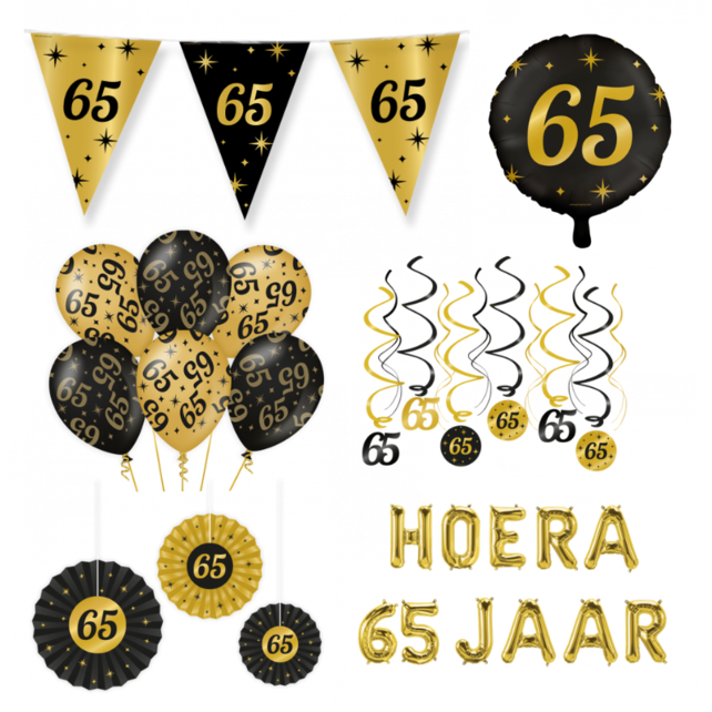 65 jaar Classy Versiering pakket - L