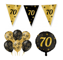 70 jaar Classy Versiering pakket - S
