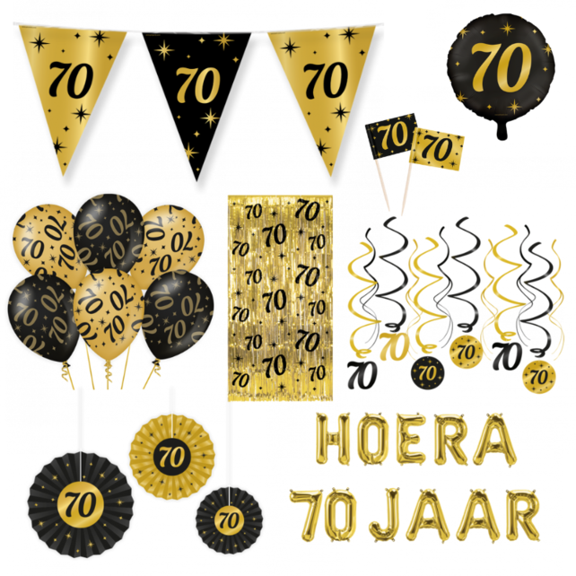 70 jaar Classy Versiering pakket - XL2