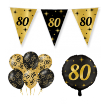 80 jaar Classy Versiering pakket - S