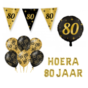 80 jaar Classy Versiering pakket - M 80 jaar Classy Versiering pakket - M