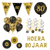80 jaar Classy Versiering pakket - L