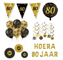 80 jaar Classy Versiering pakket - L