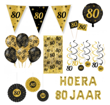 80 jaar Classy Versiering pakket - XL2
