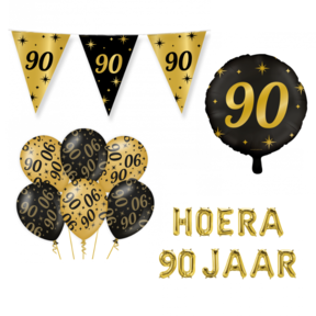 90 jaar Classy Versiering pakket - M