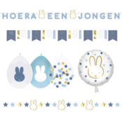 Nijntje geboorte Versierings Pakket - Hoera een Jongen M