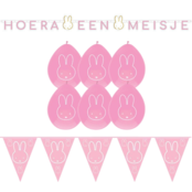 Nijntje geboorte Versierings Pakket - Roze