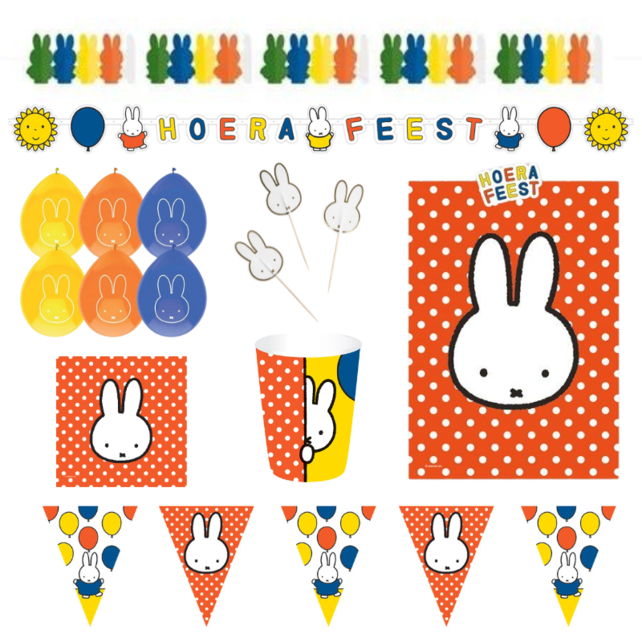 Nijntje Versierings Pakket - Hoera Feest L