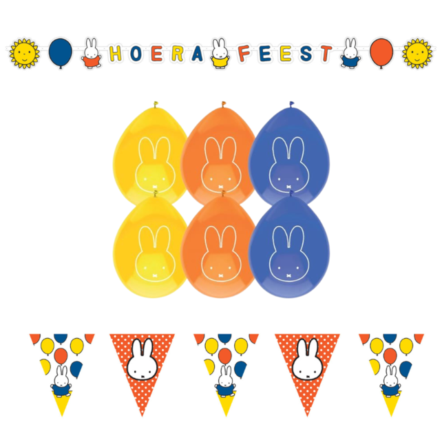 Nijntje Versierings Pakket - Hoera Feest S