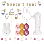 Nijntje verjaardag Versierings Pakket - Meisje 1 jaar M