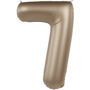 Folieballon Cijfer 7 - Starlight Gold - 86 cm