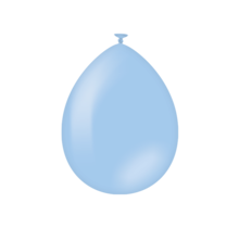 Baby Blauwe ballonnen 10 stuks 30cm